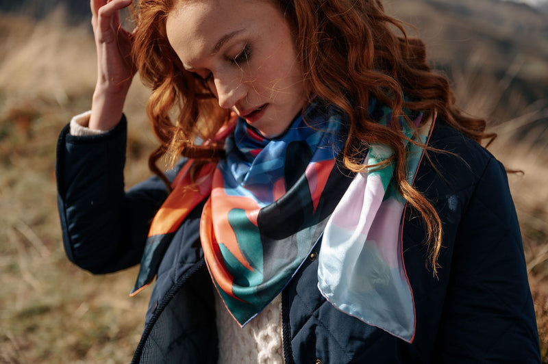 SILK SCARF 105 - ELIO ORANGE